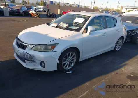 2011 Lexus Ct 200H Premium from USA, damaged, VIN JTHKD5BH6B2004282